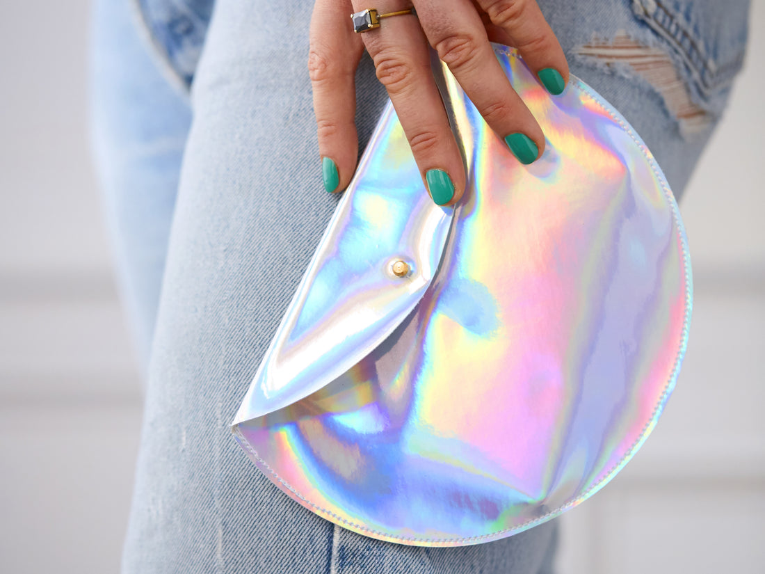 How to Make a Chic Holographic Clutch