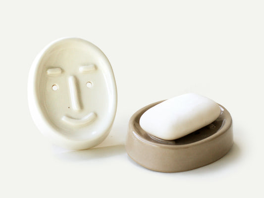 Ceramic Face Soap Dish