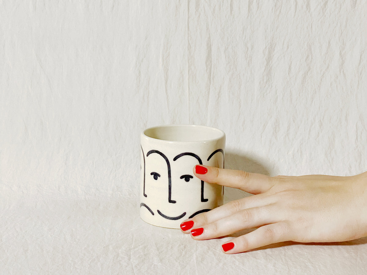 "Mood" Cup / Tumbler - Black & White