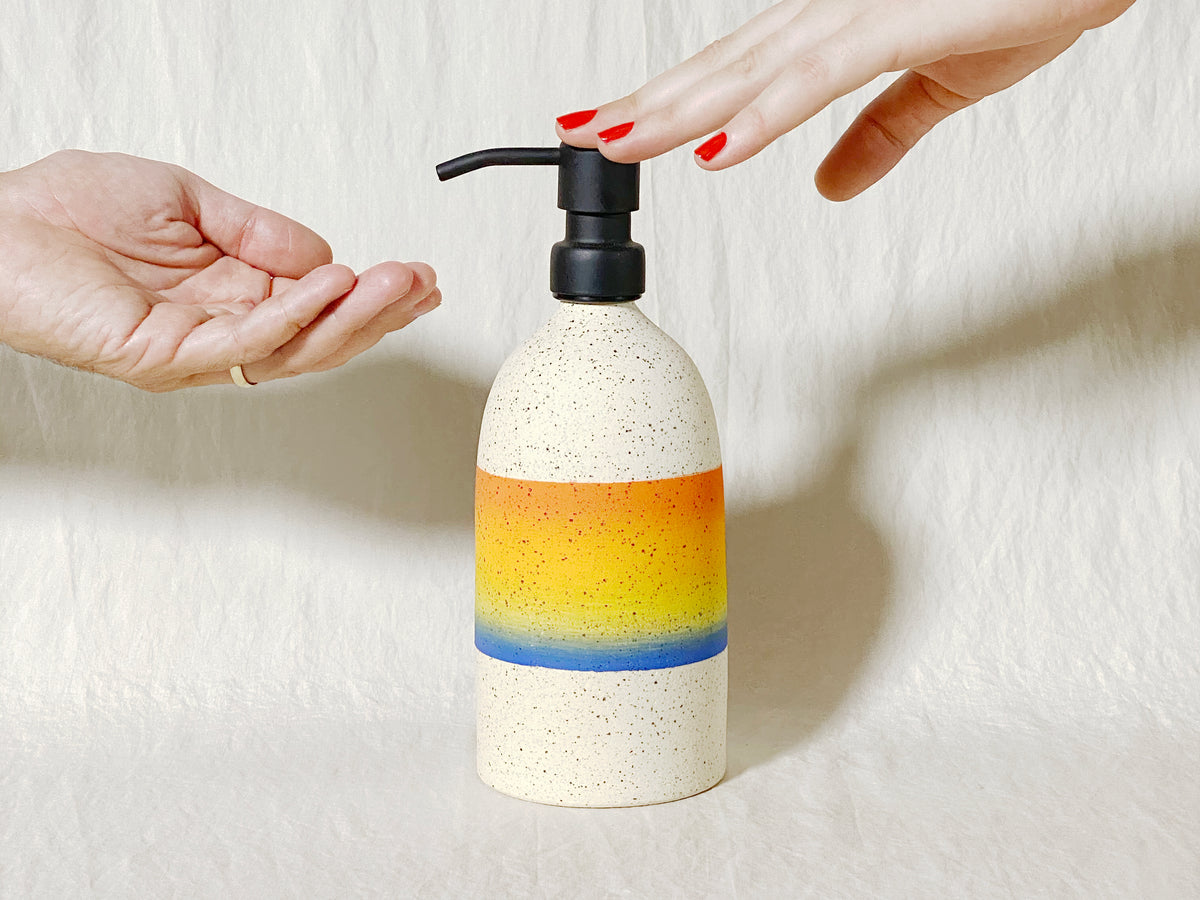 "Blur" Soap Dispenser - Rainbow Ombre