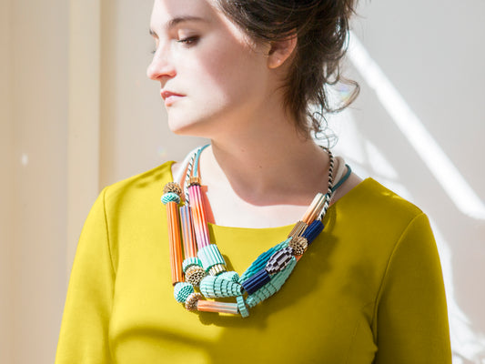 Make a Paper Bead Statement Necklace