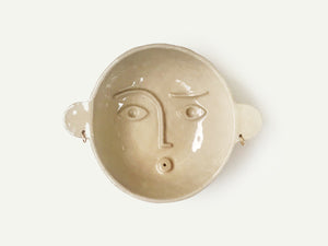Ceramic Face Dish / Ring Dish