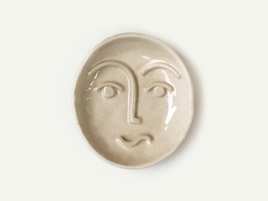 Ceramic Face Dish / Ring Dish