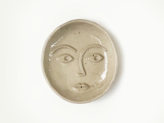 Ceramic Face Dish / Incense Holder / Ring Dish