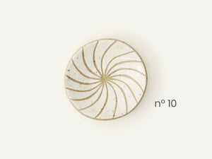 White Carved Ring Dish / Incense Holder