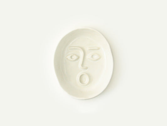 Ceramic Face Dish nº1 / Incense Holder / Soap or Ring Dish