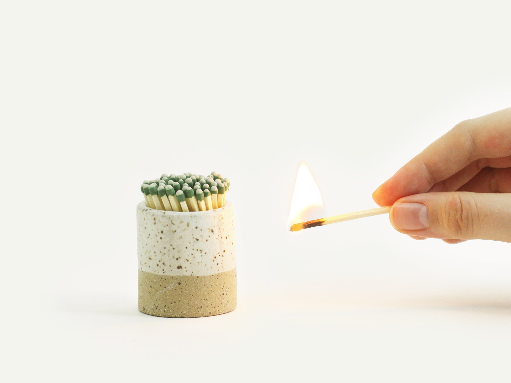 Ceramic Match Striker / Matchstick or Toothpick Holder