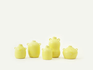 Miniature Yellow Bud Vase / Urn