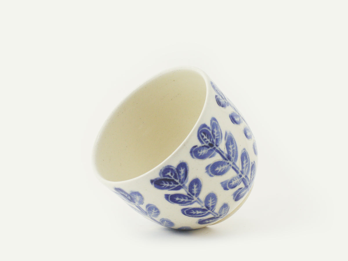 Ceramic Blooming Blue Flower Cup