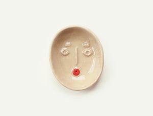 Ceramic Face Dish nº4 / Incense Holder / Ring Dish