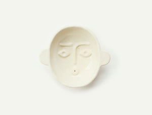 Ceramic Face Dish nº6 / Incense Holder / Ring Dish