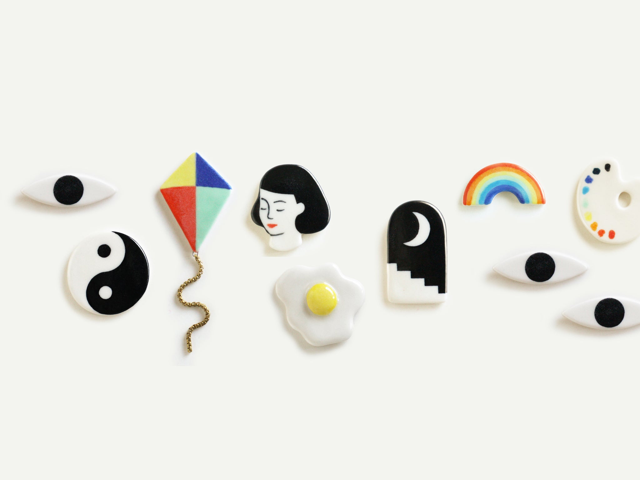 Pre-Order: Porcelain Eye Pin