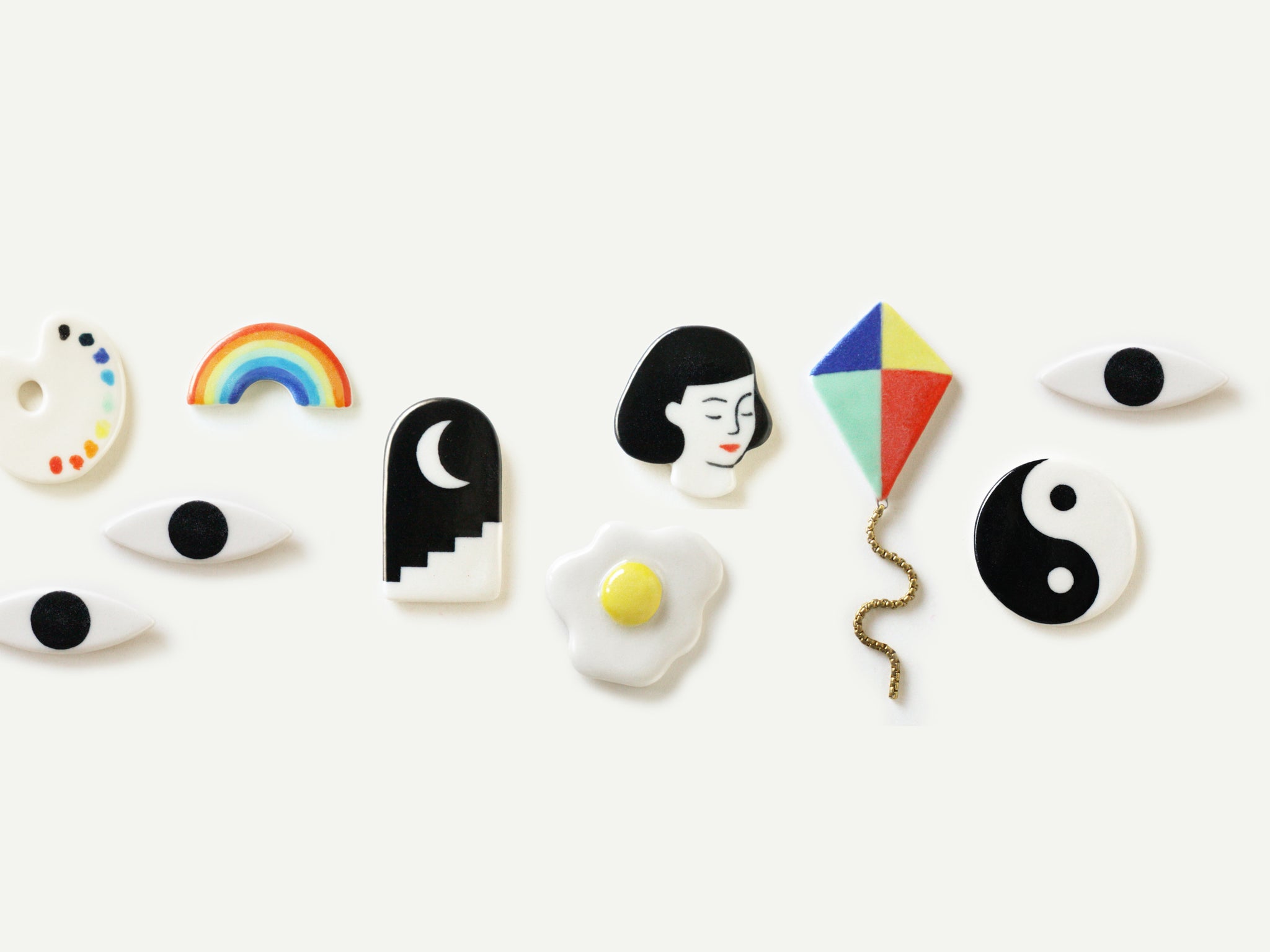 Pre-Order: Porcelain Kite Earrings