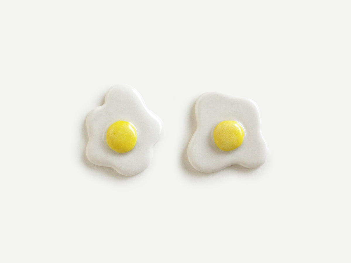 Pre-Order: Porcelain Egg Earrings