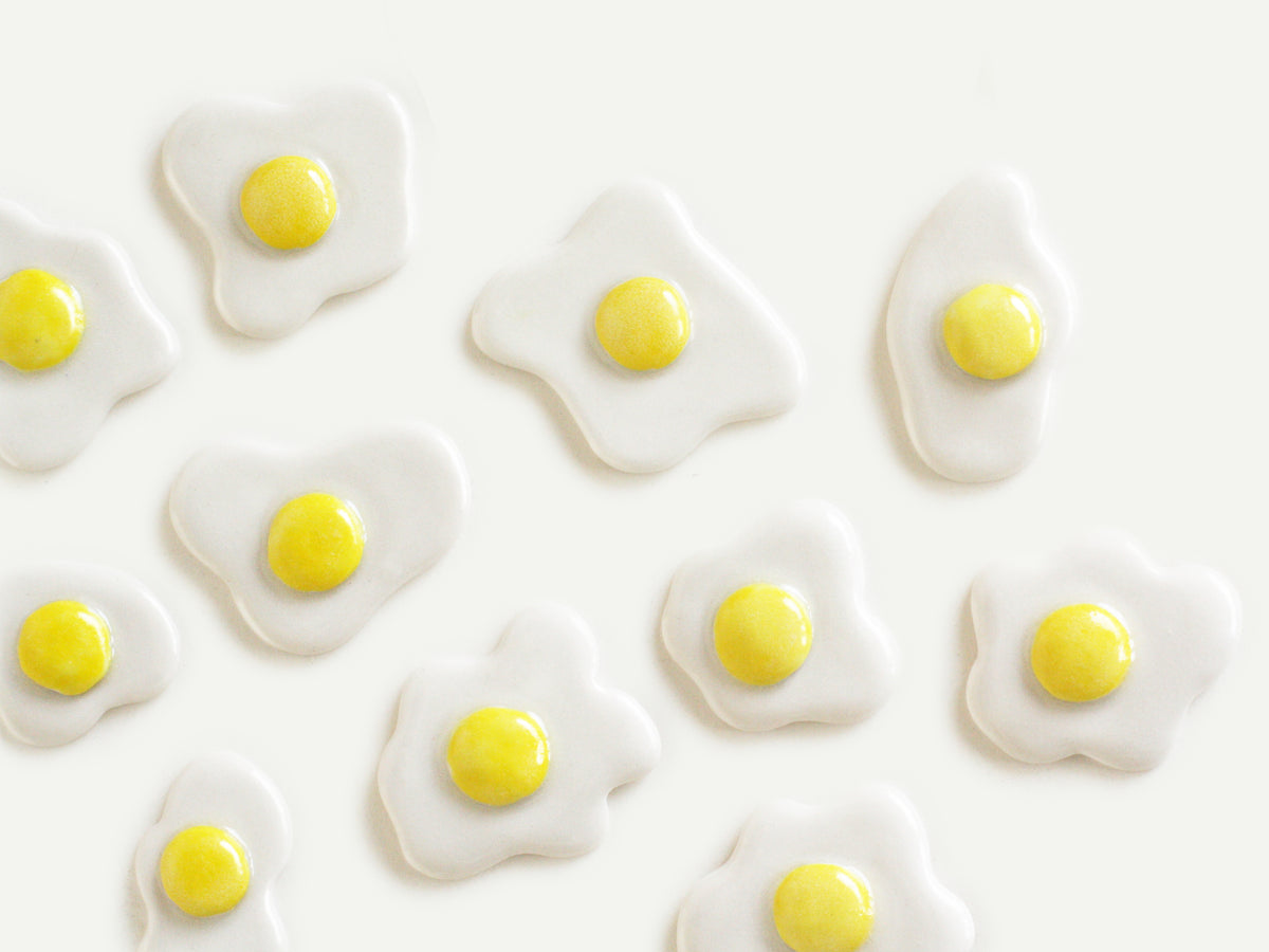 Pre-Order: Porcelain Egg Earrings