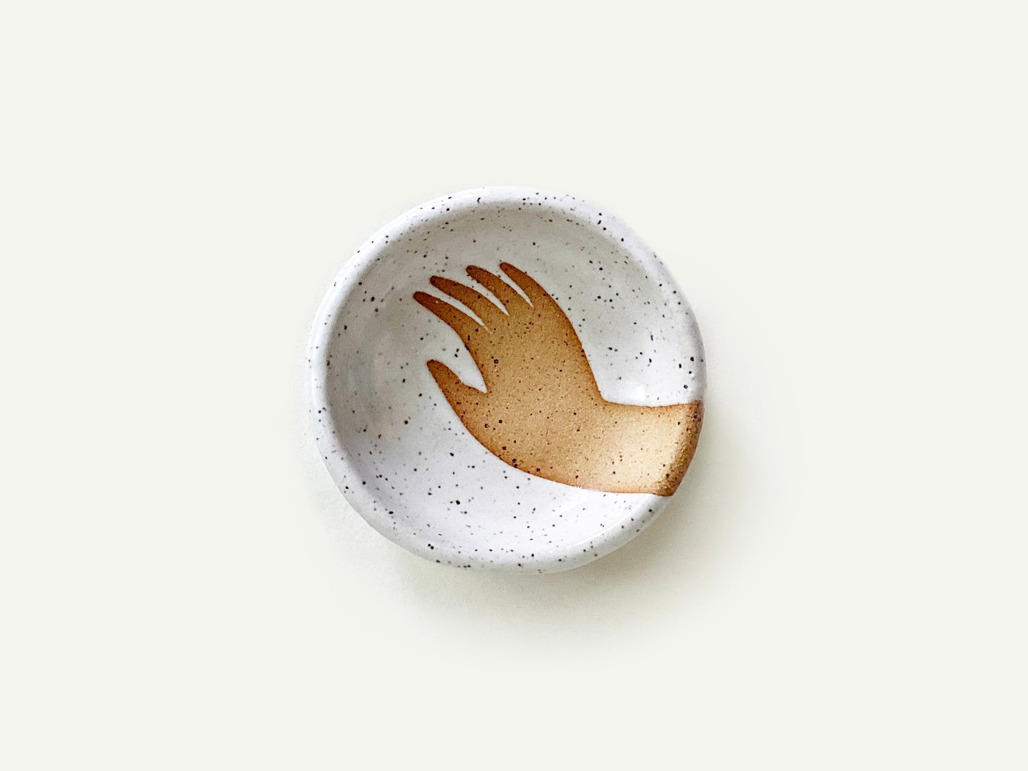 Pre-Order: Trinket Ring Dish - Hand - White
