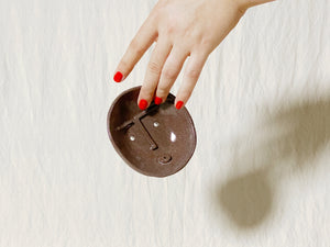 Ceramic Face Dish / Soap Holder / Incense Holder