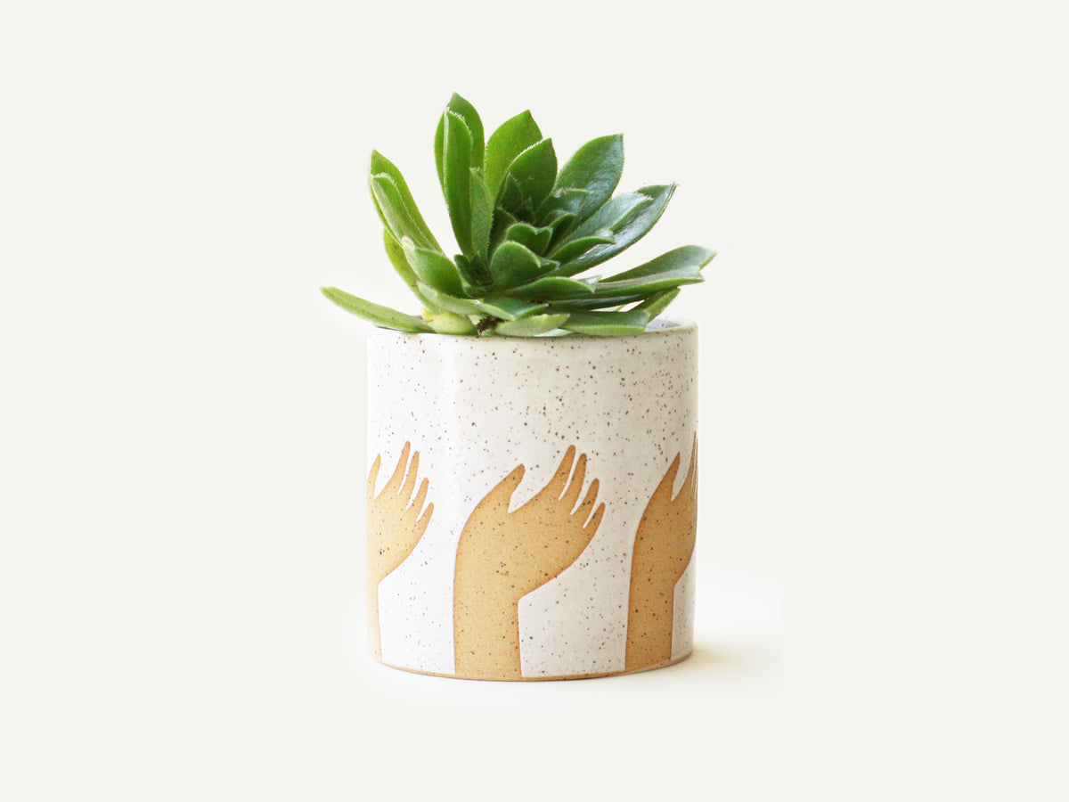 Pre-Order: Right Hand Pattern Planter / Pot
