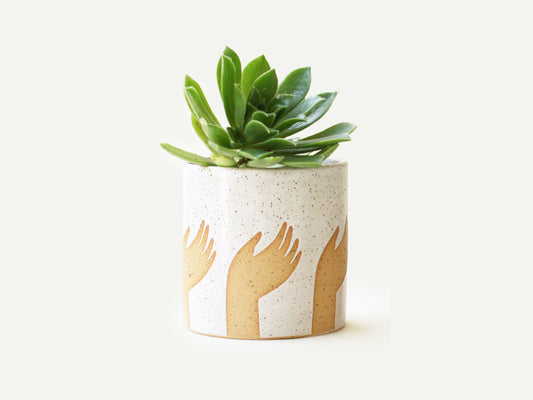 Pre-Order: Right Hand Pattern Planter / Pot