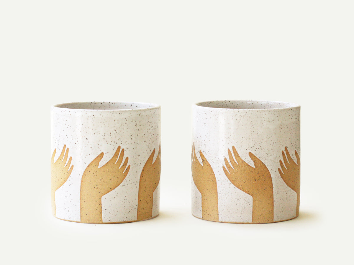 Pre-Order: Right Hand Pattern Planter / Pot