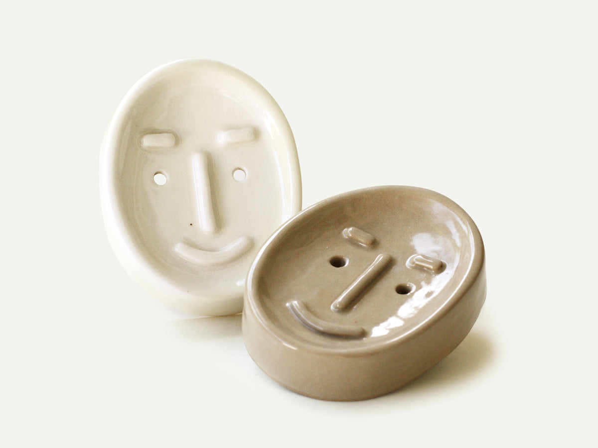 Ceramic Face Soap Dish