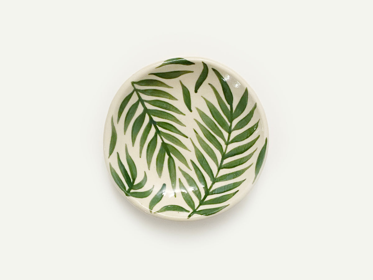 Trinket Ring Dish - "Frond" Pattern