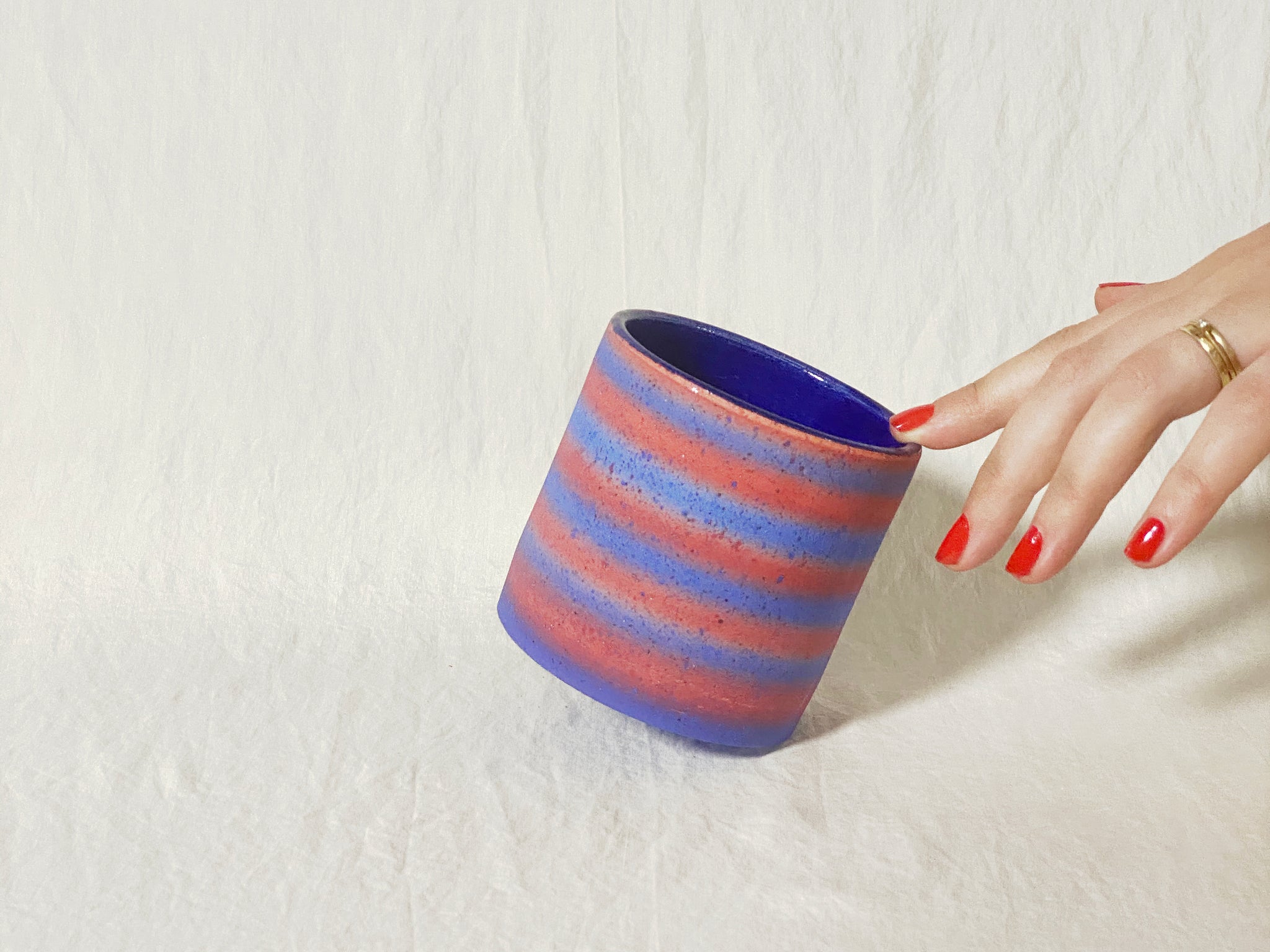 (SECOND) Blur Cup - Red and Blue