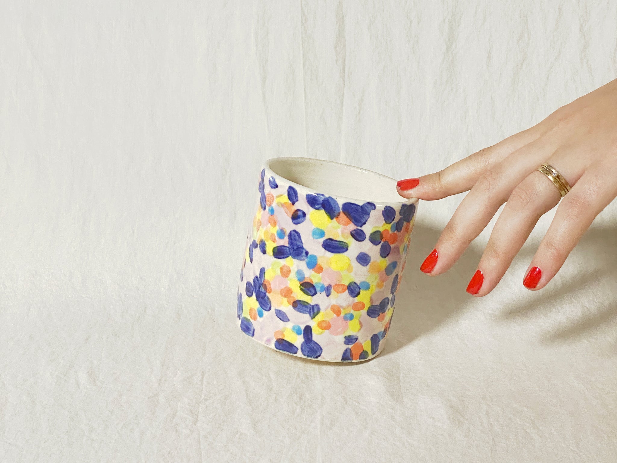Flower Patch Cup - Blue