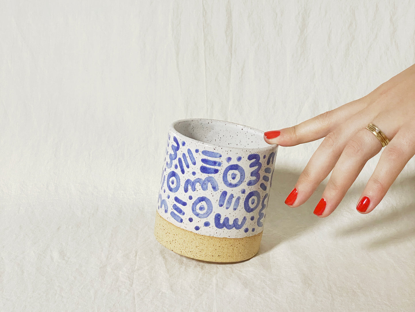 (SECOND) Doodle Cup - Cobalt Blue