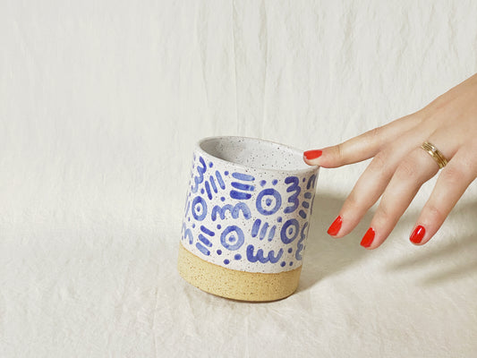 (SECOND) Doodle Cup - Cobalt Blue