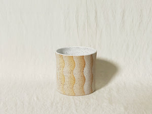 (SECOND) Wavy Cup - Large Pattern - White