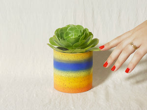 "Blur" Planter / Pot - Rainbow Ombre