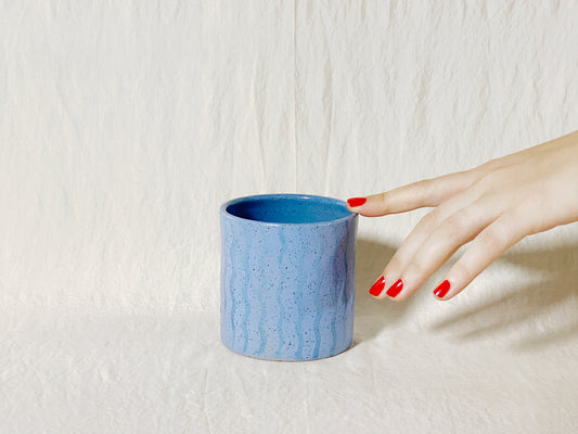(SECOND) Wavy Cup - Medium Blue