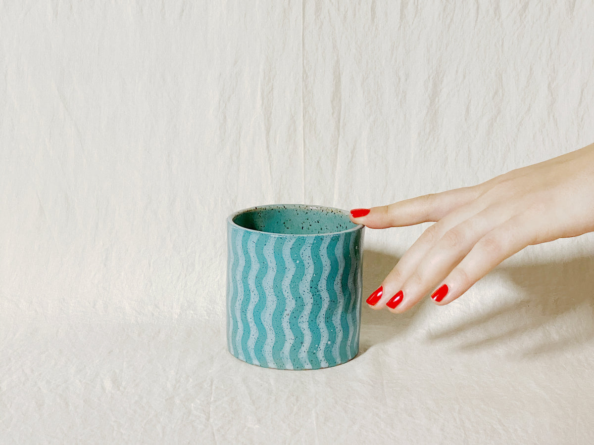 Wavy Cup - Turquoise