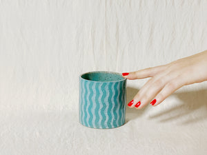 Wavy Cup - Turquoise
