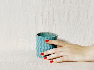 Wavy Cup - Turquoise