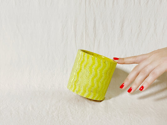 (SECOND) Wavy Cup - Yellow
