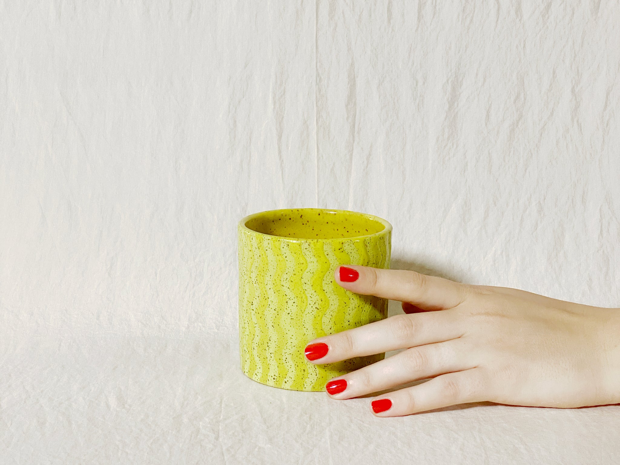 (SECOND) Wavy Cup - Yellow