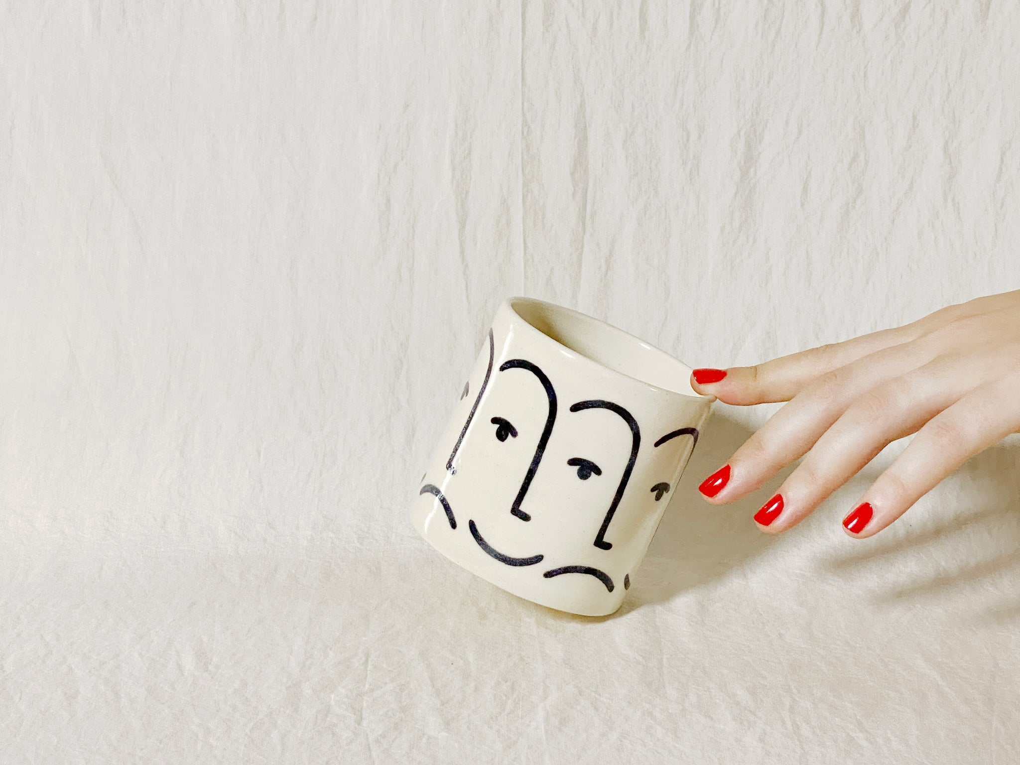 "Mood" Cup / Tumbler - Black & White