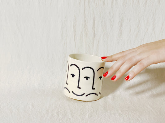"Mood" Cup / Tumbler - Black & White
