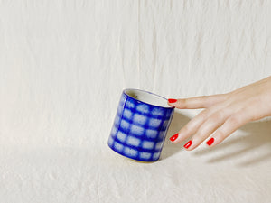 Blurred Gridlines - Small Blue
