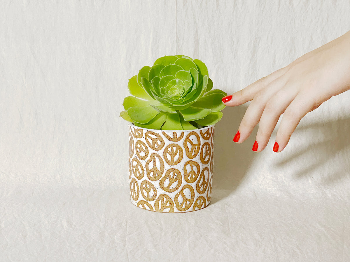 Peace Planter / Pot (Small Pattern)