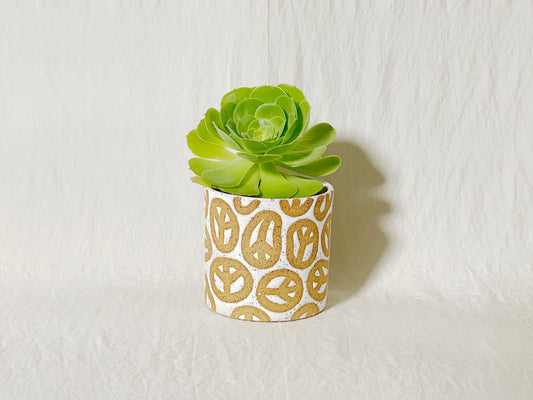Peace Planter / Pot (Medium Pattern)