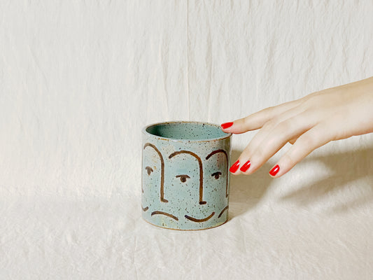 (SECOND) "Mood" Planter / Pot - Turquoise
