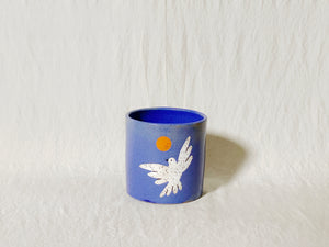 (SECOND) Bird Planter / Pot - Blue