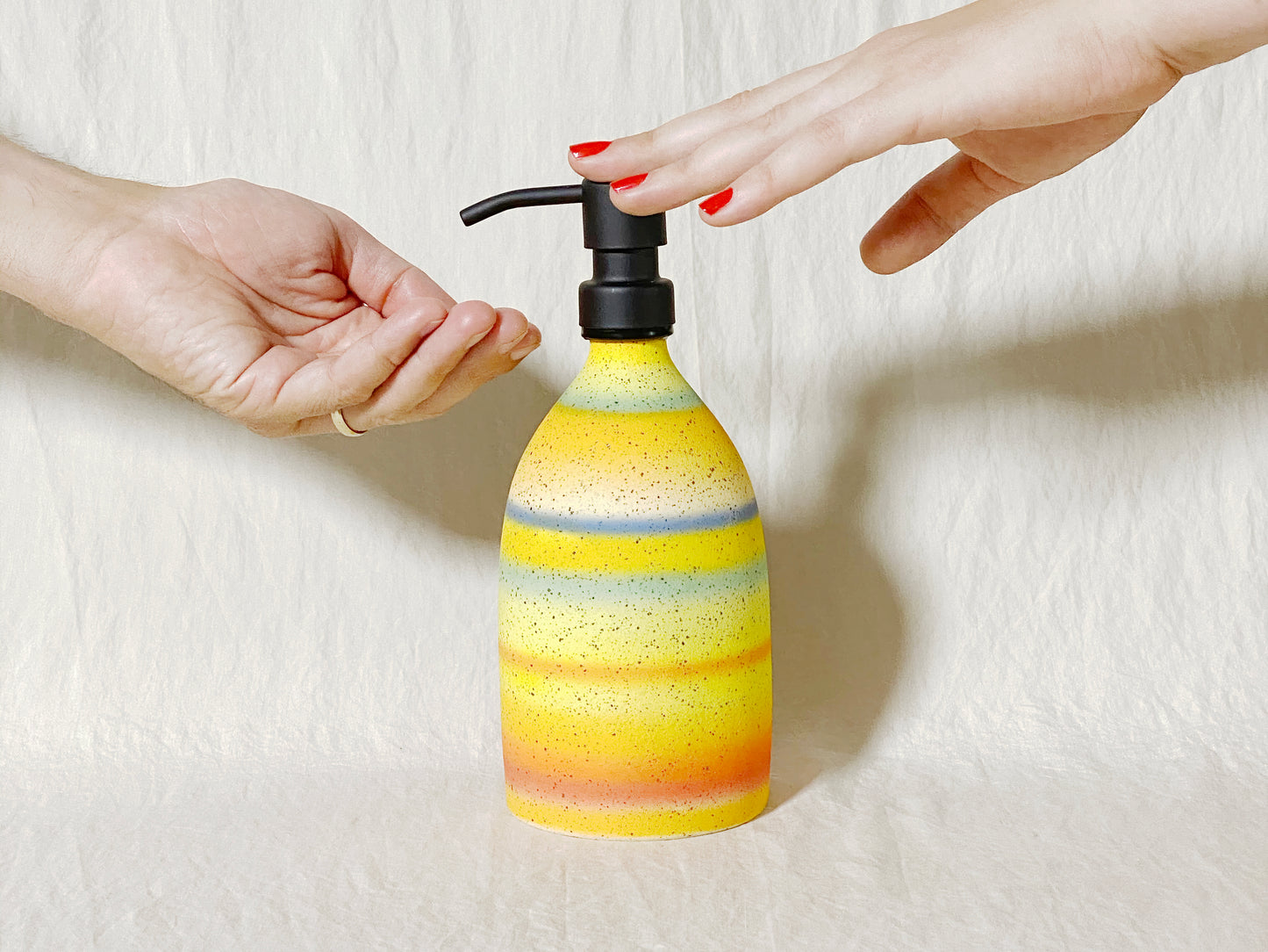 "Blur" Soap Dispenser - Rainbow Ombre