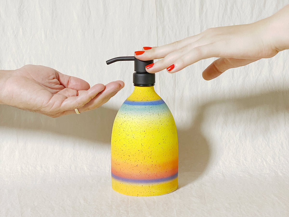 "Blur" Soap Dispenser - Rainbow Ombre