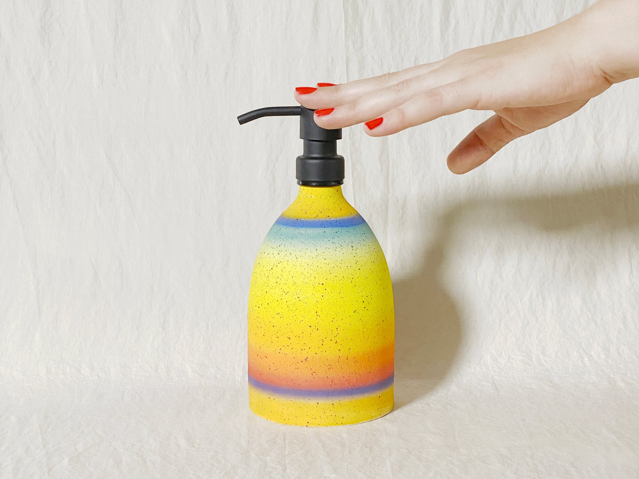 "Blur" Soap Dispenser - Rainbow Ombre