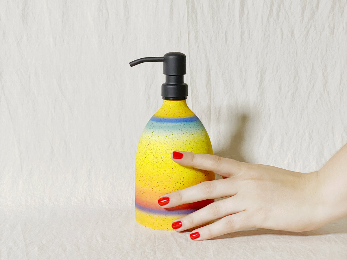 "Blur" Soap Dispenser - Rainbow Ombre