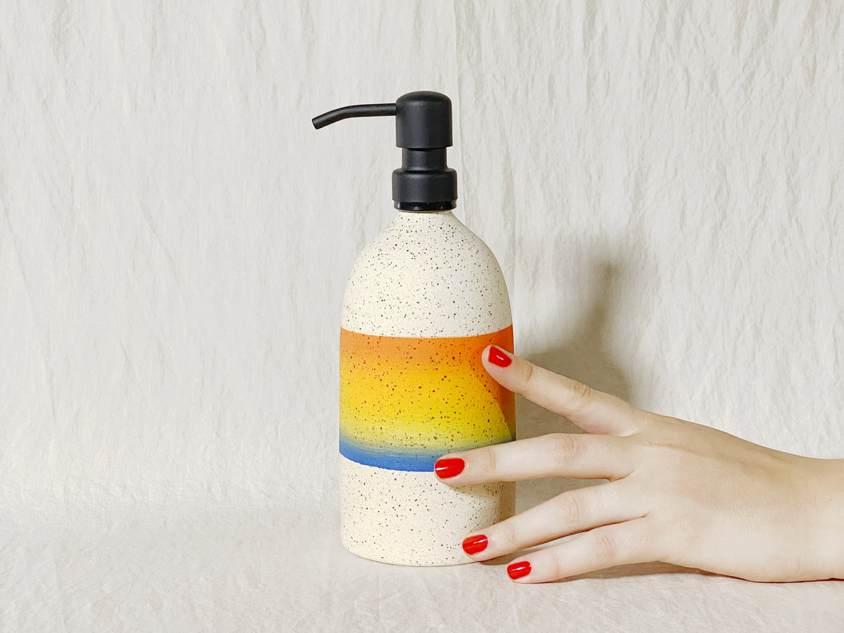 "Blur" Soap Dispenser - Rainbow Ombre